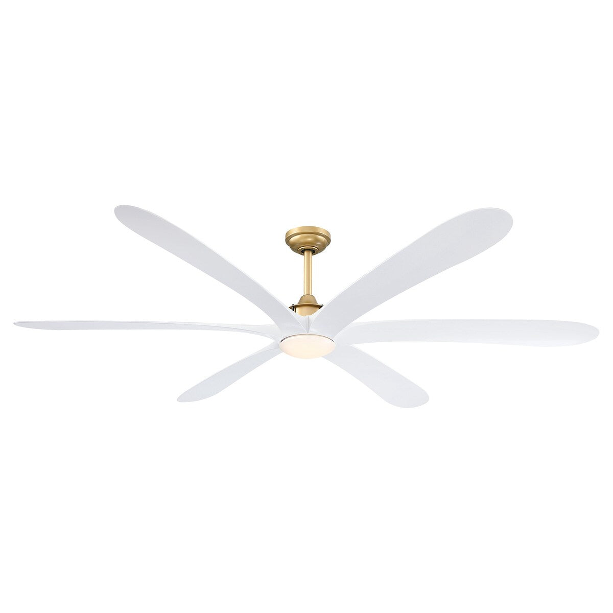 Ventilateur de plafond à courant continu de 183 cm (72 pouces) à 6 pales en bois flotté avec éclairage et télécommande