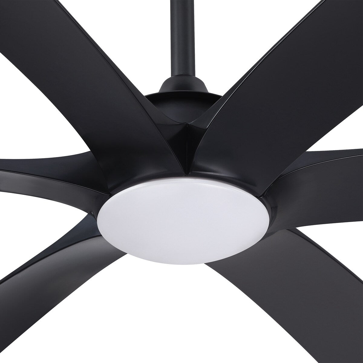 Ventilateur de plafond à courant continu de 183 cm (72 pouces) à 6 pales en bois flotté avec éclairage et télécommande