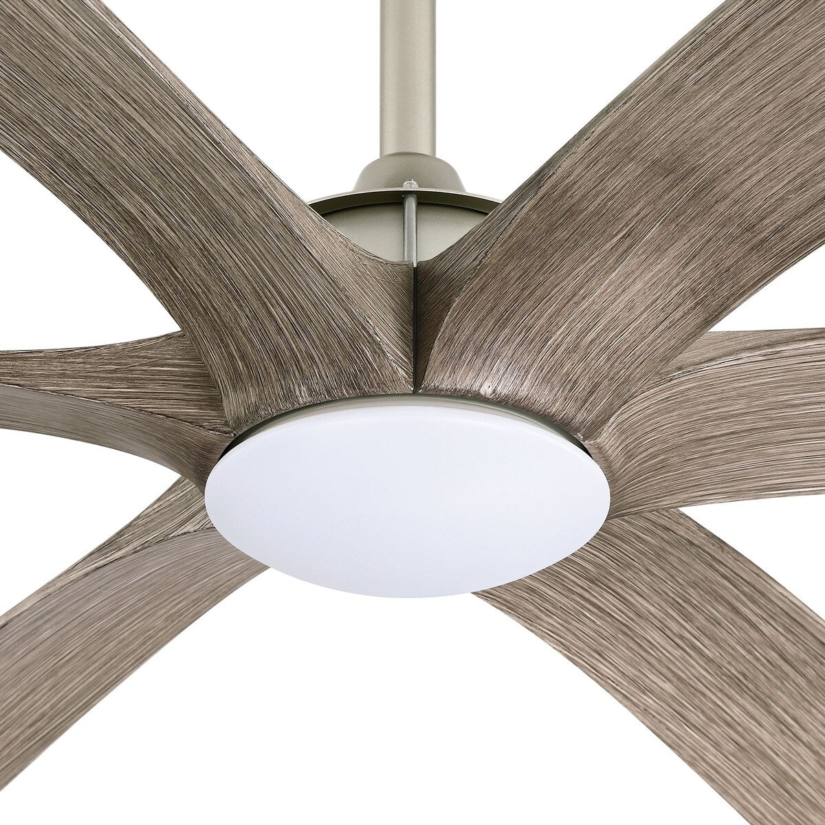 Ventilateur de plafond à courant continu de 183 cm (72 pouces) à 6 pales en bois flotté avec éclairage et télécommande