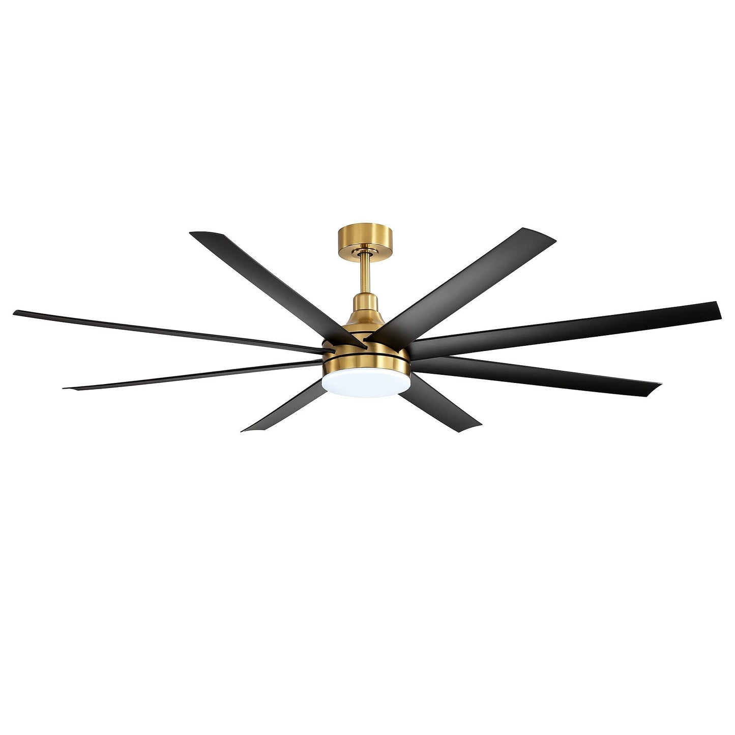 Grand ventilateur de plafond de 72 pouces avec éclairage LED, télécommande et 8 pales.