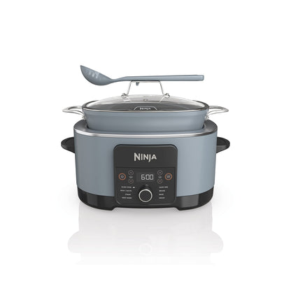 Multicuiseur 8,5 quarts, avec 8 fonctions en 1 : mijoteuse, cocotte, cuiseur vapeur, couvercle en verre, cuillère intégrée, casserole allant au four jusqu'à 260°C (500°F)