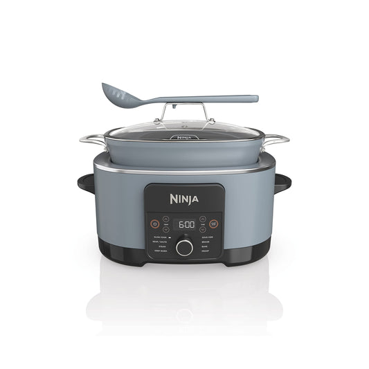 Multicuiseur 8,5 quarts, avec 8 fonctions en 1 : mijoteuse, cocotte, cuiseur vapeur, couvercle en verre, cuillère intégrée, casserole allant au four jusqu'à 260°C (500°F)