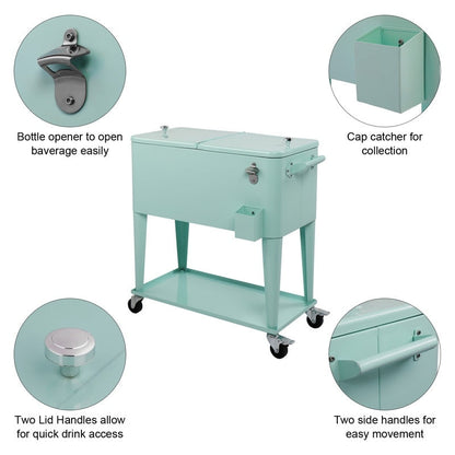 Réfrigérateur à spray en acier de 80QT avec étagère