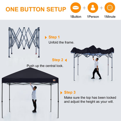ABCCANOPY Tente de parasol pliable facile à installer, durable, pour extérieur.