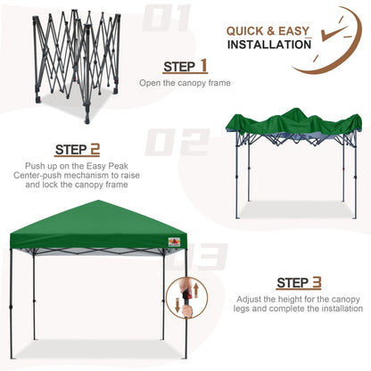 ABCCANOPY Tente de parasol pliable facile à installer, durable, pour extérieur.