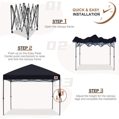 ABCCANOPY Tente de parasol pliable facile à installer, durable, pour extérieur.