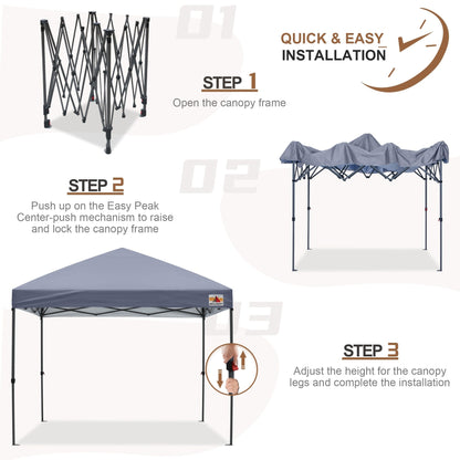 ABCCANOPY Tente de parasol pliable facile à installer, durable, pour extérieur.