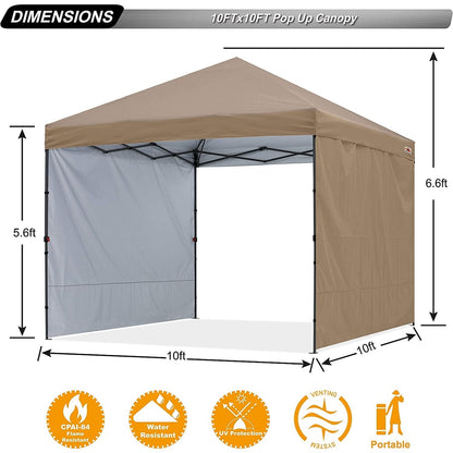 ABCCANOPY Tente de parasol pliable facile à installer, durable, pour extérieur.