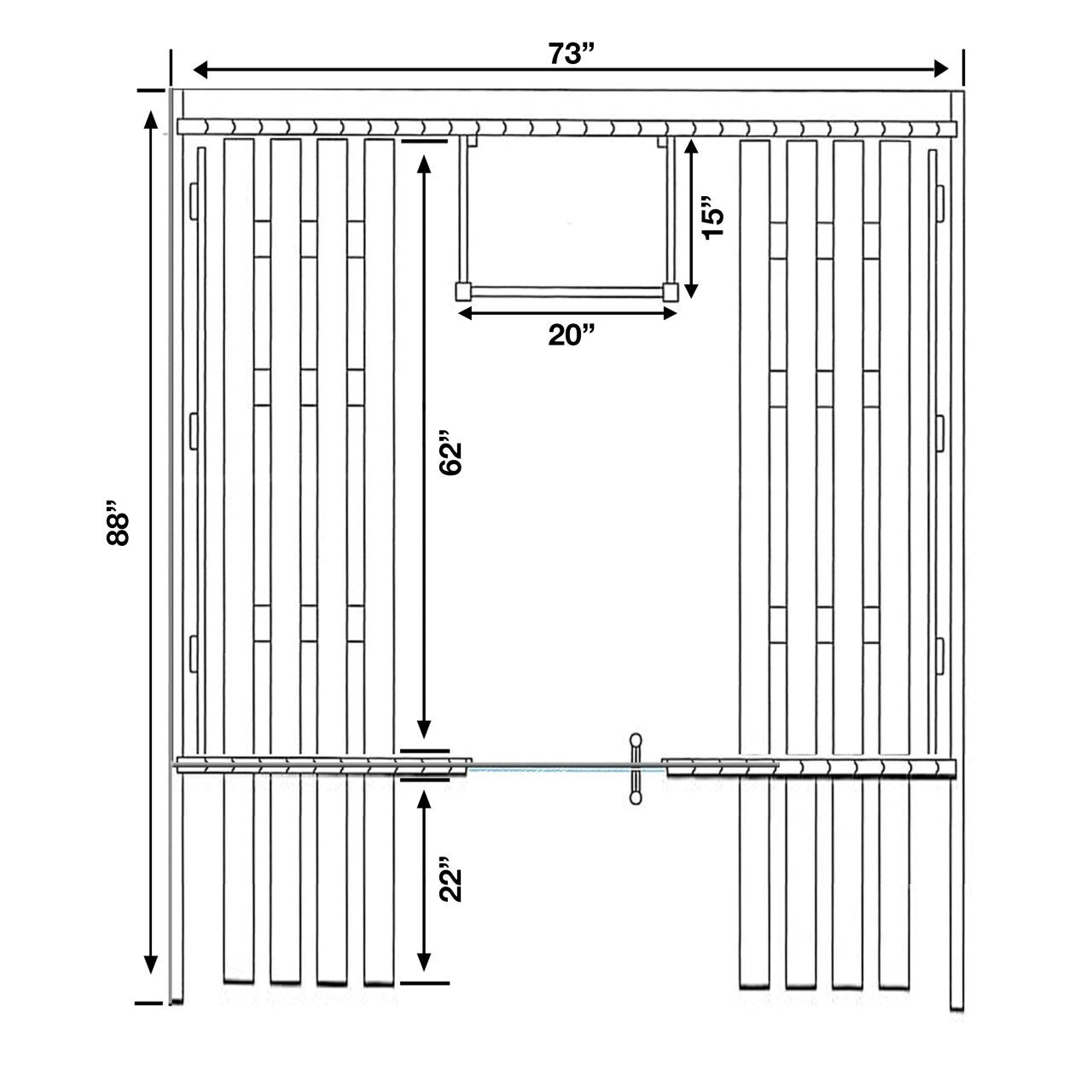 Sauna en barrique ALEKO en pin blanc finlandais pour 6 à 8 personnes avec chauffe-eau électrique UL - 88L x 73W x 79H pouces