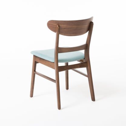 Chaise de salle à manger Abrielle en bois d'acacia rembourré, style moderne du milieu du siècle, par Christopher Knight Home (lot de 2)