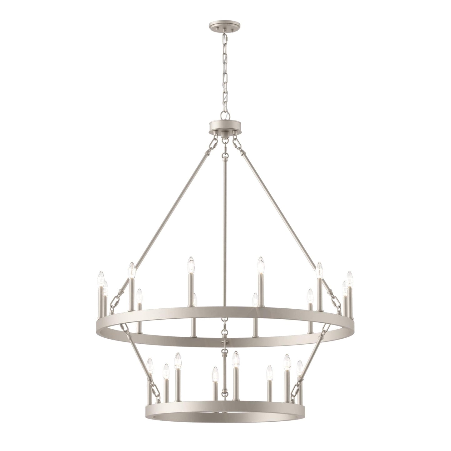 Suspension Acroma à 20 lumières, style ferme moderne, en forme de roue de charrette ronde de 40 pouces, avec certification UL