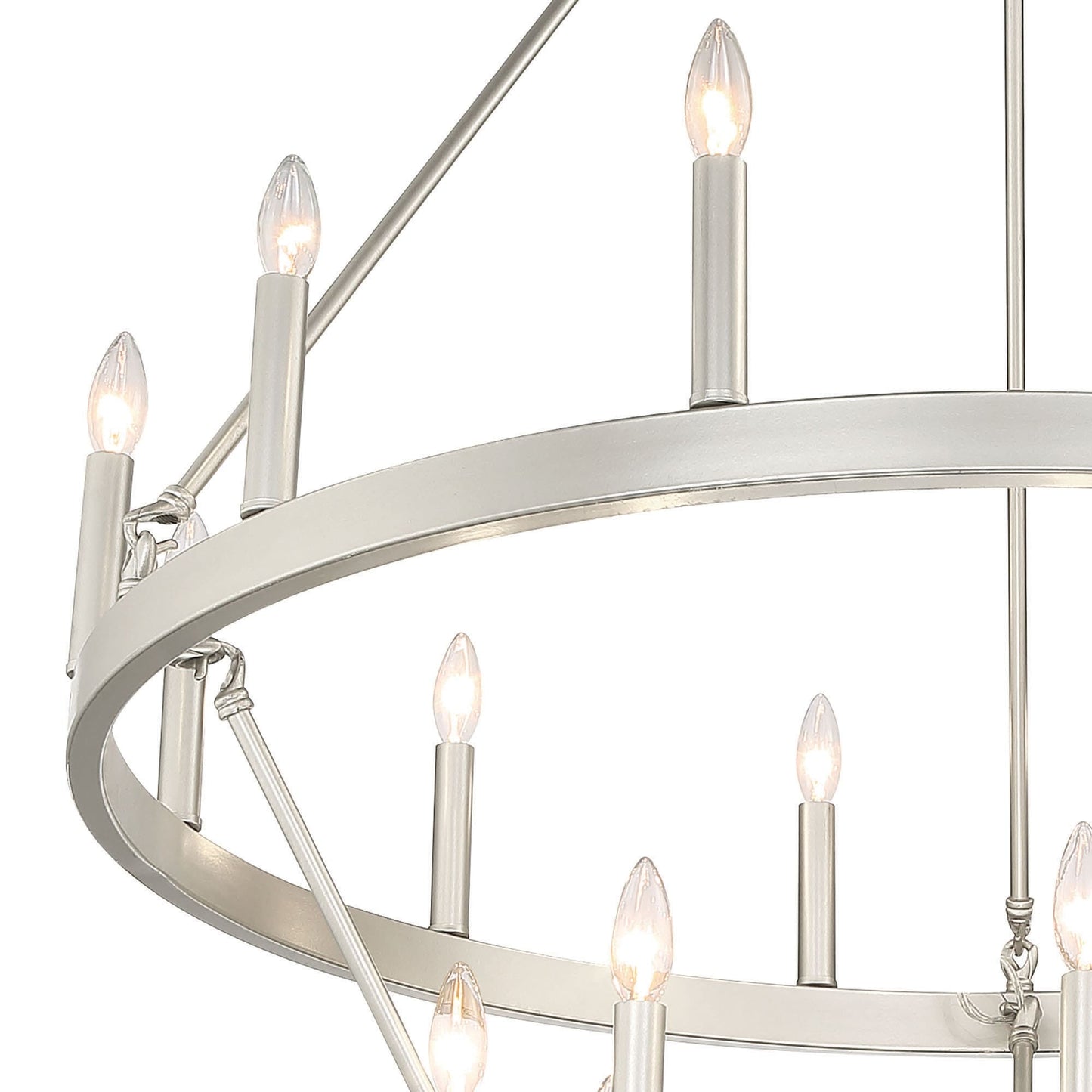 Suspension Acroma à 20 lumières, style ferme moderne, en forme de roue de charrette ronde de 40 pouces, avec certification UL