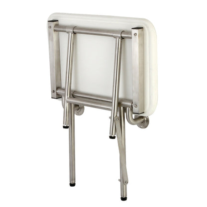 Adascape 22 x 16 siège de douche mural pliable pour personnes obèses avec supports de sol supplémentaires