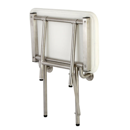 Adascape 22 x 16 siège de douche mural pliable pour personnes obèses avec supports de sol supplémentaires