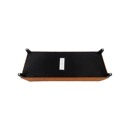 Tabouret coffre à rangement Adeco 50 en simili cuir