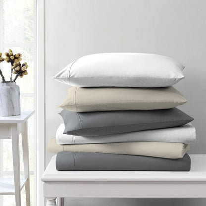 Jeu de draps en coton égyptien ultra-doux et soyeux Aireolux, 1000 fils au pouce carré
