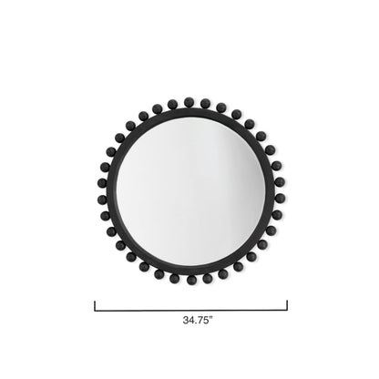 Alden Décor Miroir rond en bois Orion, naturel