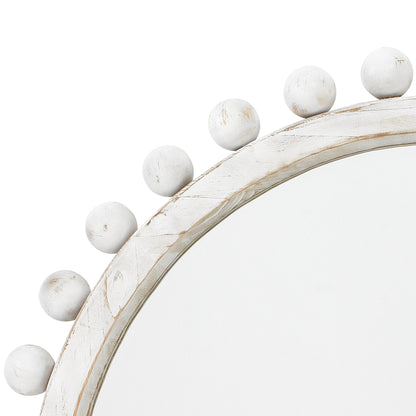 Alden Décor Miroir rond en bois Orion, naturel
