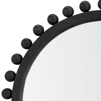Alden Décor Miroir rond en bois Orion, naturel