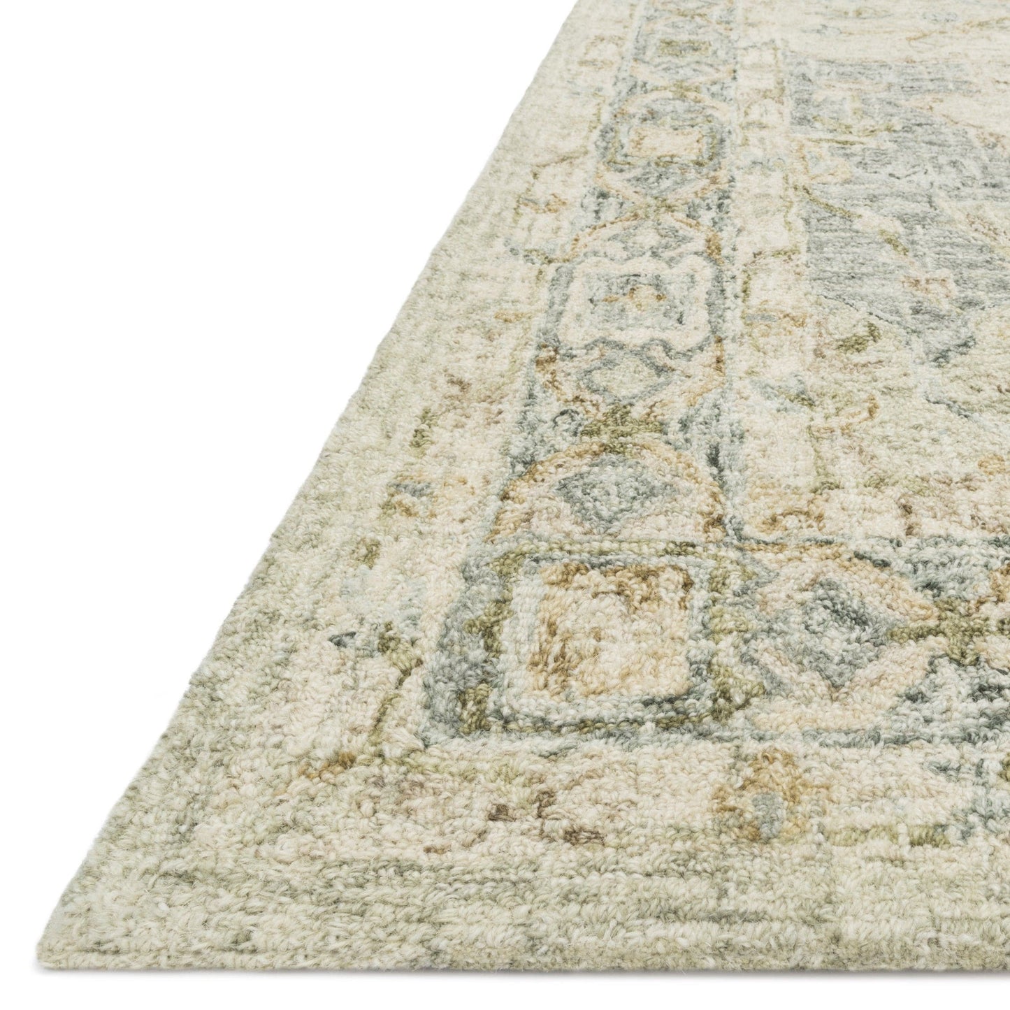 Tapis en laine à motifs mosaïques traditionnels, tissé à la main, de la marque Alexander Home