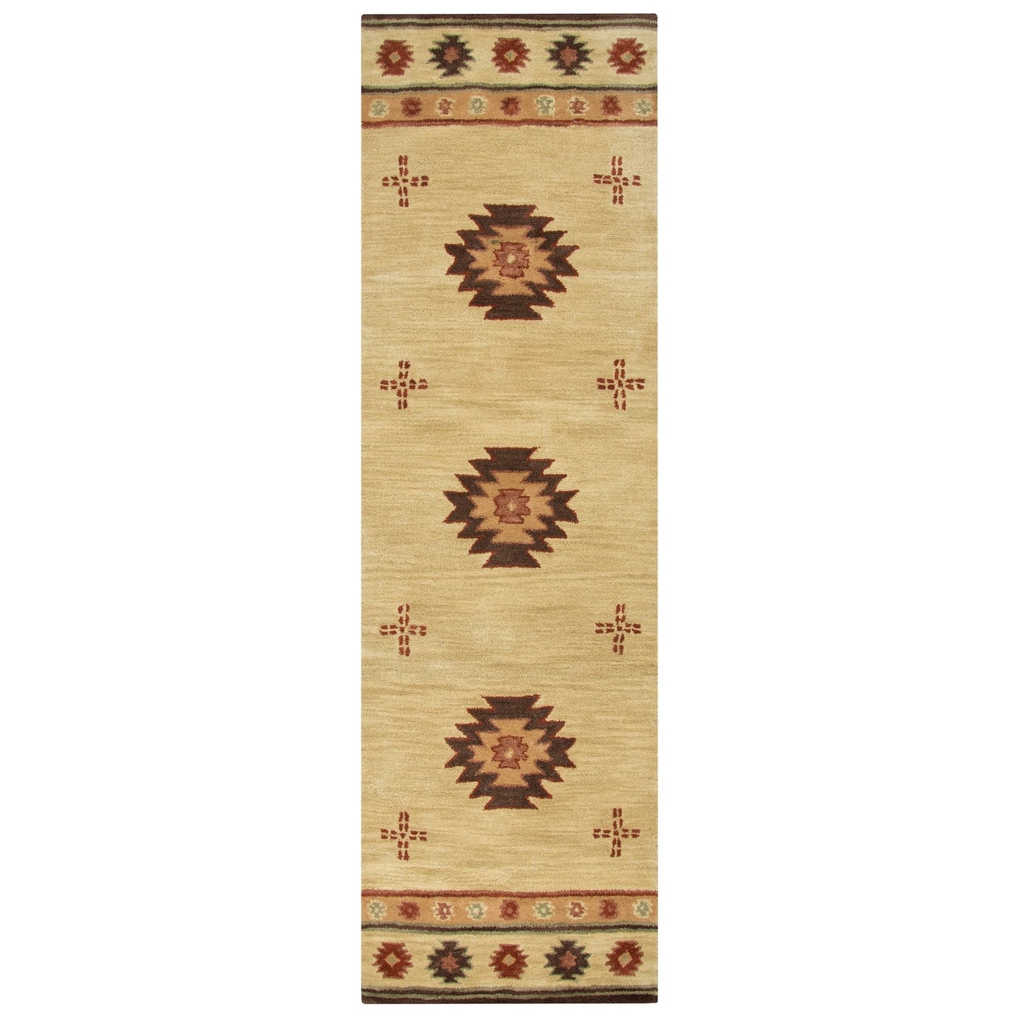Tapis en laine à poils courts, style sud-ouest, Ryder d'Alora Decor