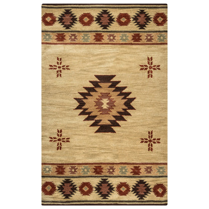Tapis en laine à poils courts, style sud-ouest, Ryder d'Alora Decor
