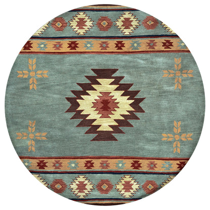 Tapis en laine à poils courts, style sud-ouest, Ryder d'Alora Decor
