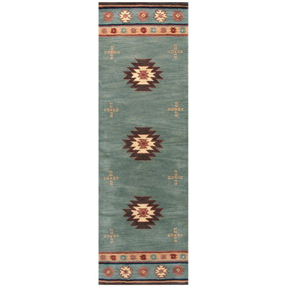 Tapis en laine à poils courts, style sud-ouest, Ryder d'Alora Decor