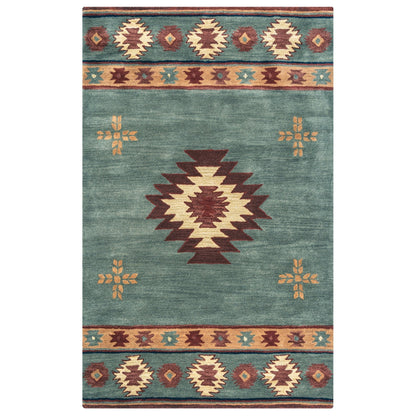 Tapis en laine à poils courts, style sud-ouest, Ryder d'Alora Decor