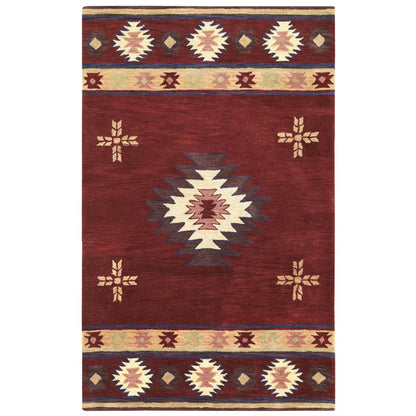 Tapis en laine à poils courts, style sud-ouest, Ryder d'Alora Decor