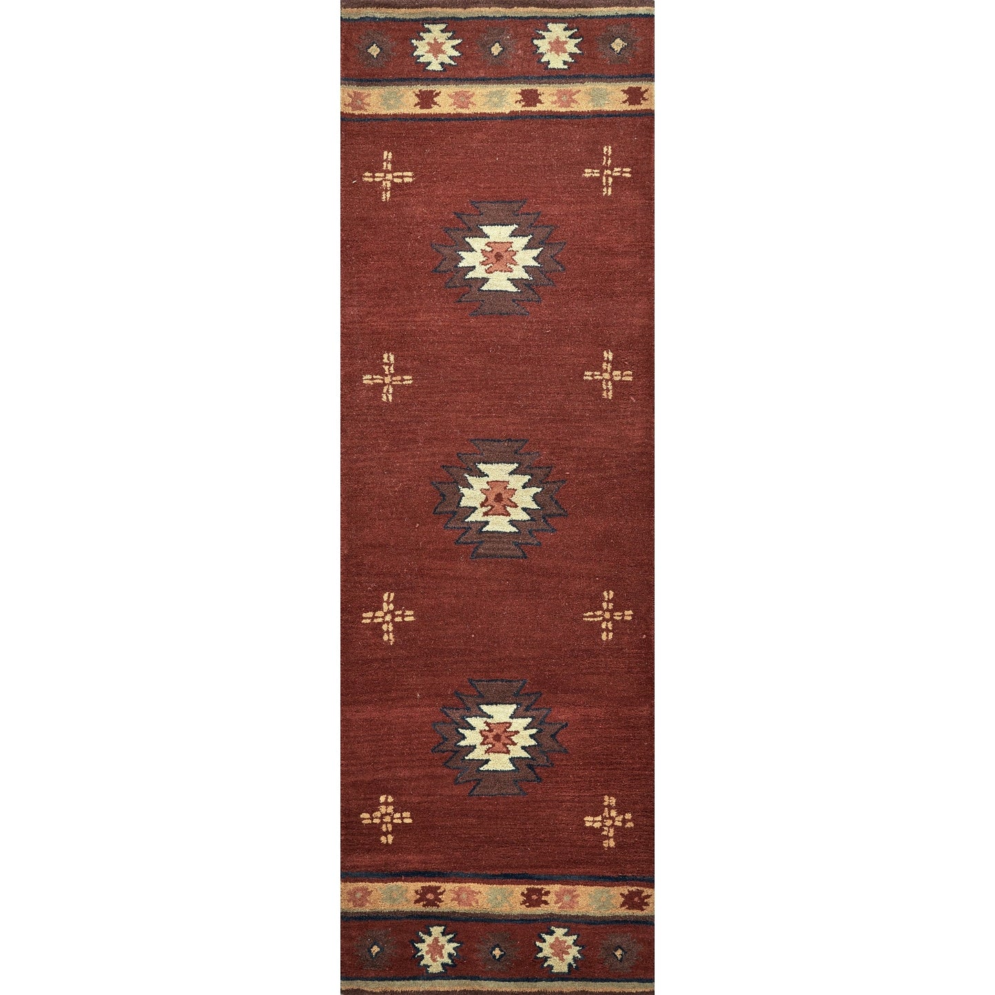 Tapis en laine à poils courts, style sud-ouest, Ryder d'Alora Decor