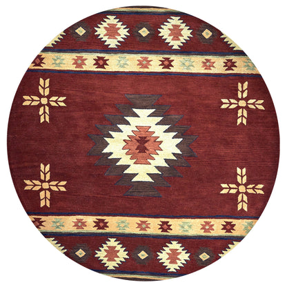 Tapis en laine à poils courts, style sud-ouest, Ryder d'Alora Decor
