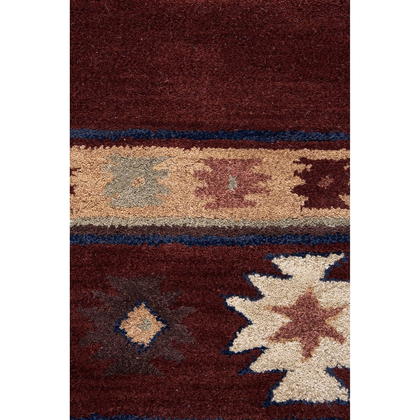 Tapis en laine à poils courts, style sud-ouest, Ryder d'Alora Decor