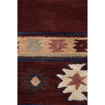 Tapis en laine à poils courts, style sud-ouest, Ryder d'Alora Decor
