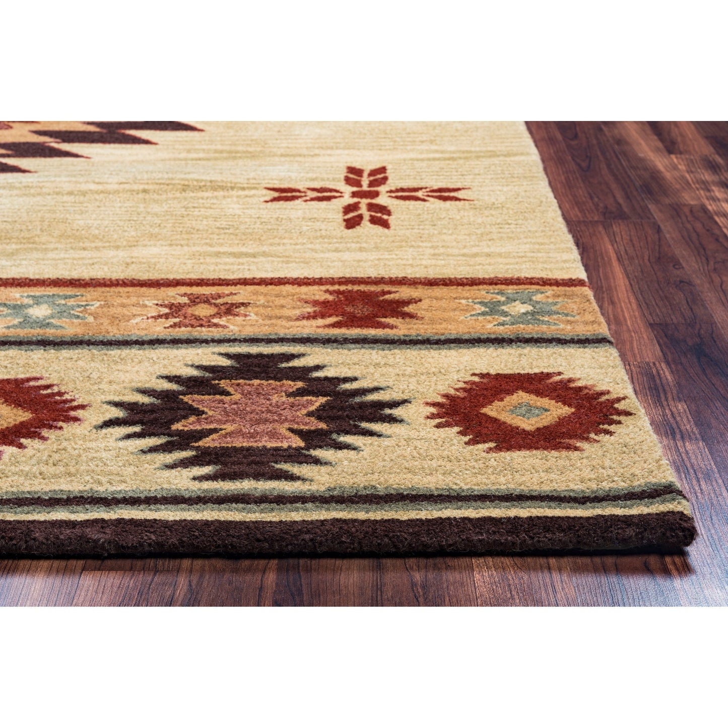 Tapis en laine à poils courts, style sud-ouest, Ryder d'Alora Decor