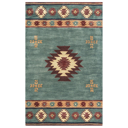 Tapis en laine à poils courts, style sud-ouest, Ryder d'Alora Decor