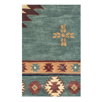 Tapis en laine à poils courts, style sud-ouest, Ryder d'Alora Decor