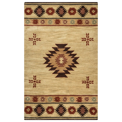 Tapis en laine à poils courts, style sud-ouest, Ryder d'Alora Decor