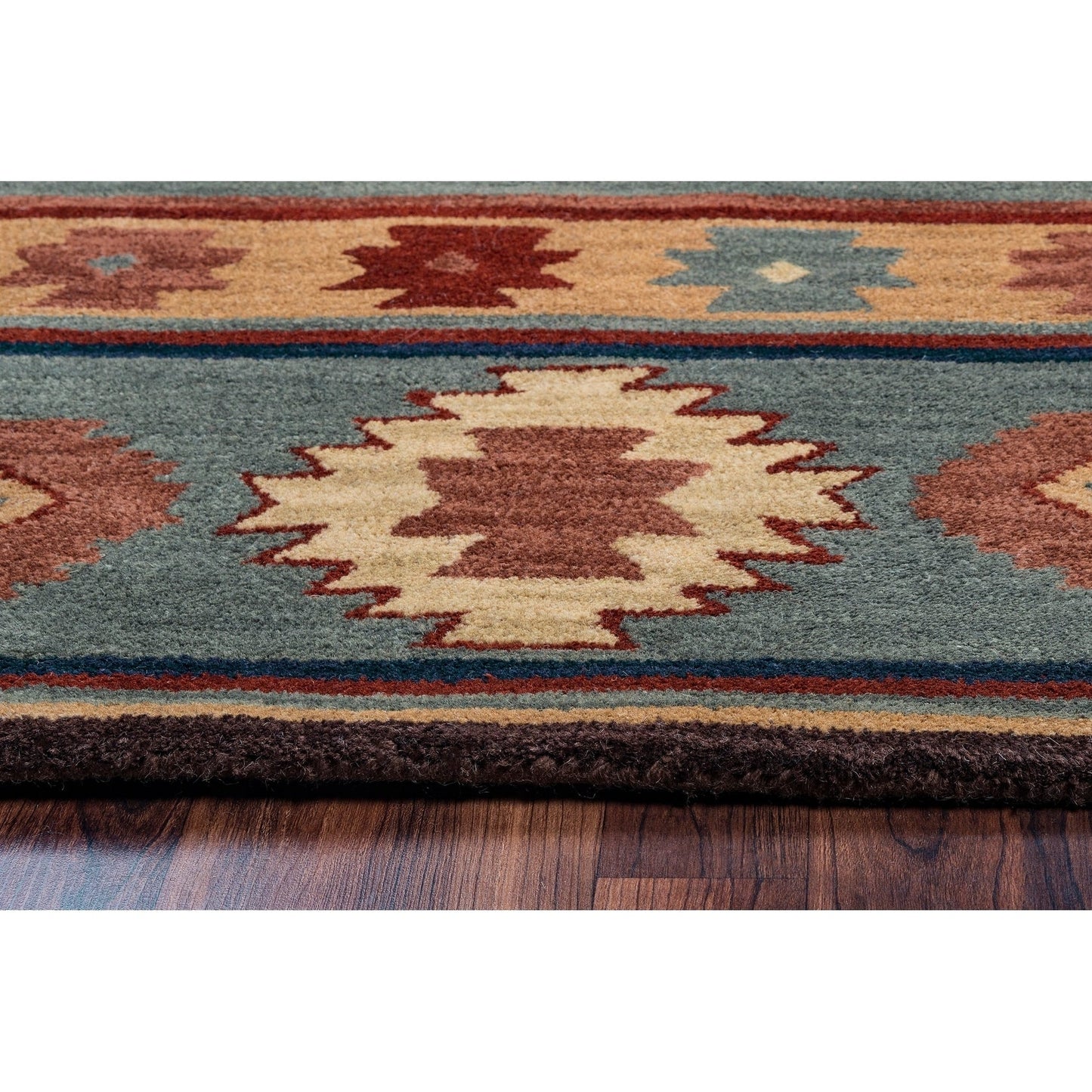 Tapis en laine à poils courts, style sud-ouest, Ryder d'Alora Decor