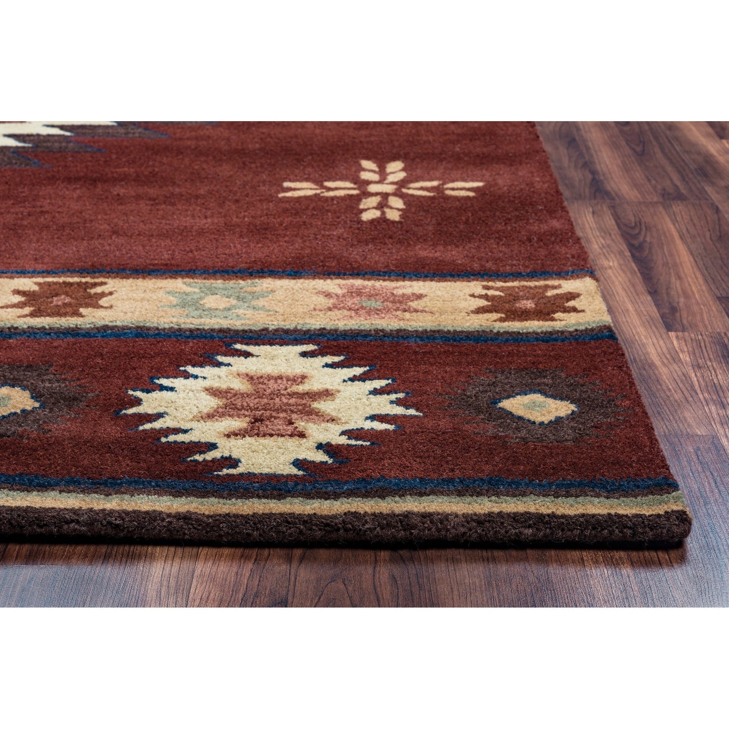 Tapis en laine à poils courts, style sud-ouest, Ryder d'Alora Decor
