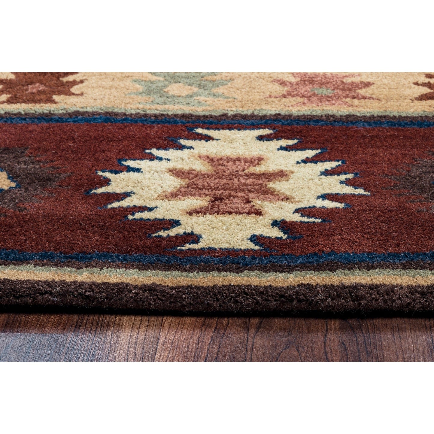 Tapis en laine à poils courts, style sud-ouest, Ryder d'Alora Decor