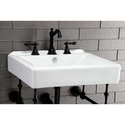 Robinet de salle de bain à large encrage, style américain classique