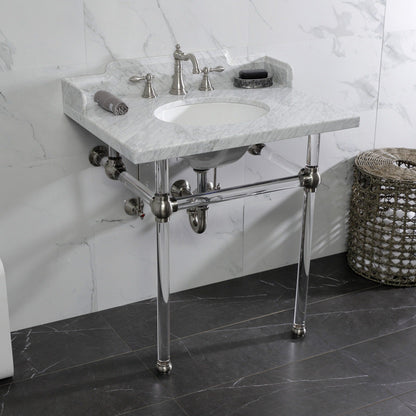 Robinet de salle de bain à large encrage, style américain classique