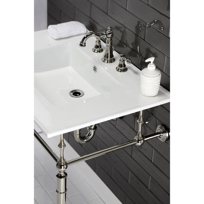 Robinet de salle de bain à large encrage, style américain classique