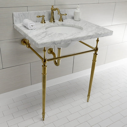Robinet de salle de bain à large encrage, style américain classique