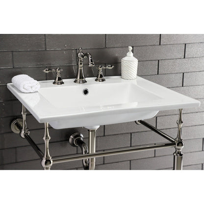Robinet de salle de bain à large encrage, style américain classique