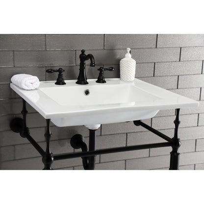 Robinet de salle de bain à large encrage, style américain classique