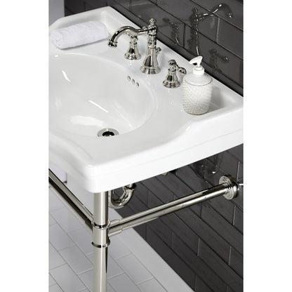 Robinet de salle de bain à large encrage, style américain classique