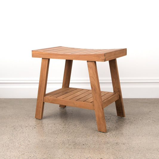 Table/Banc de douche en teck d'Indonésie d'Aurora Home