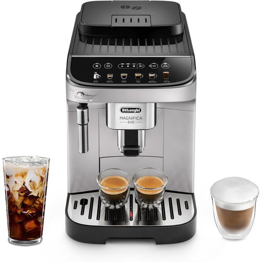 Machine à expresso automatique avec mousseur manuel, broyeur intégré, ECAM29043SB